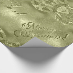 Papel De Presente Feliz Natal Elegante Verde