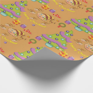 Papel De Presente Feliz Natal Elfos