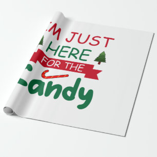 Papel De Presente Feliz Natal Estou Aqui Para O Docinho