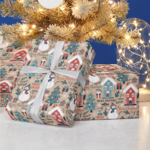 Papel De Presente Feliz Natal, Feliz Natal de inverno