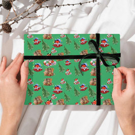 Papel De Presente Feliz Natal Feriado