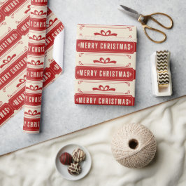 Papel De Presente Feliz Natal Férias