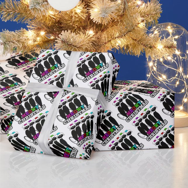 Papel De Presente Feliz Natal Gatinhos (Feriados)
