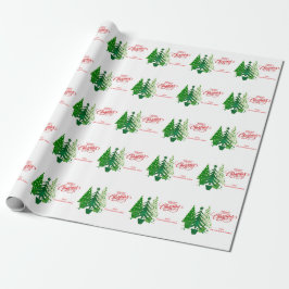Papel De Presente Feliz Natal, Livro Verde