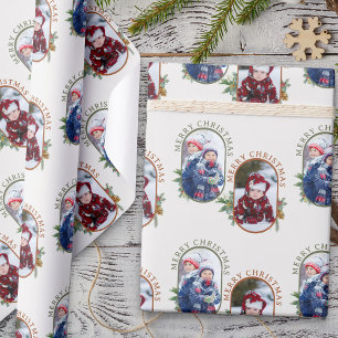Papel De Presente Feliz Natal Lozenge Arredondado 2 Foto