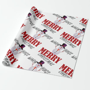 Papel De Presente Feliz Natal morno dos abraços