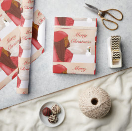 Papel De Presente Feliz Natal na Neve