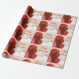 Papel De Presente Feliz Natal na Neve