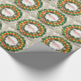 Papel De Presente Feliz Natal Pickleball 1 papel de envolvimento