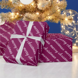 PAPEL DE PRESENTE FELIZ NATAL PRESENTES DE COR DE VINHO MODERNOS E E