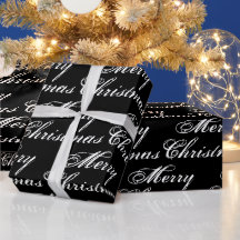 Feliz Natal, preto e branco, caligrafia