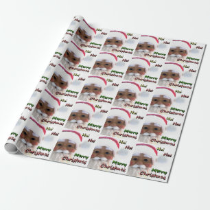 Papel De Presente Feliz Natal Santa Clause