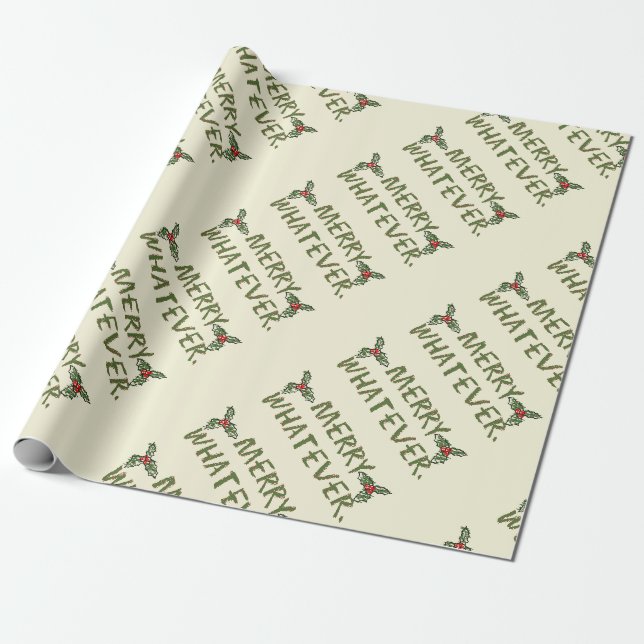 Papel De Presente Feliz Natal seja o que for (Desenrolado)