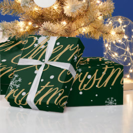 Papel De Presente Feliz Natal Trendy Holiday