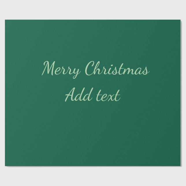 Papel De Presente Feliz Natal verde plano solo holida (Aberto)