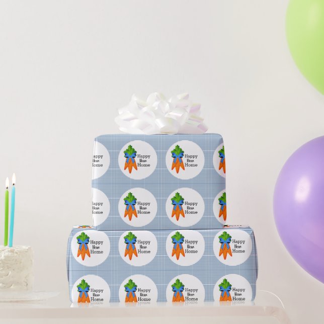 Papel De Presente Feliz novo lar familiar (Presentes para festas)