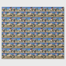 Papel De Presente Feliz Oinkmas Gift Wrap