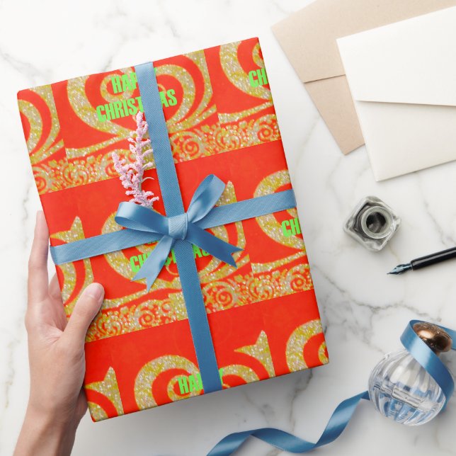 Papel De Presente Feliz Ouro de Natal Red Snowflex.jpg (Presentear)