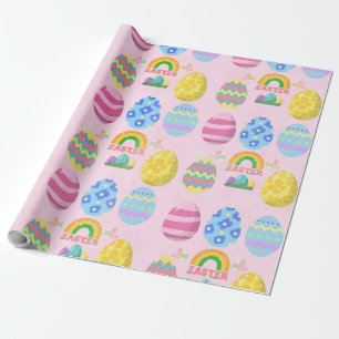 Papel De Presente Feliz Páscoa