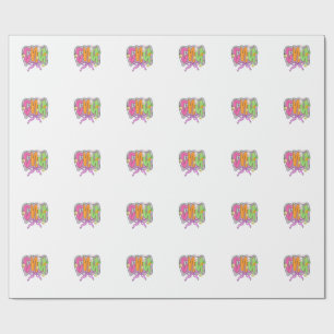 Papel De Presente Feliz Páscoa Enfermeira CNA Coquete Laço Coelho Ov