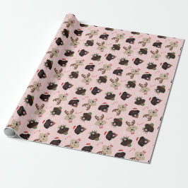 Papel De Presente Feliz Pawlidays Labrador Retriever Cães