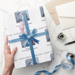 Papel De Presente Feliz primeiro Dia de os pais - de Mamãe e bebê  
