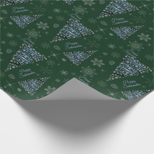 Papel De Presente Feliz Saturnália (Ponta)