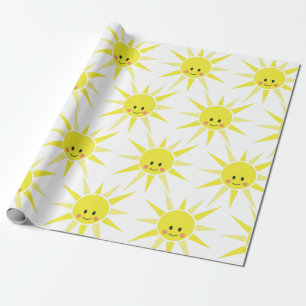 Papel De Presente Feliz Sol