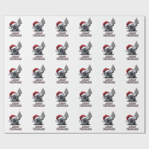 Papel De Presente Feliz Turbomas Mecânico Turbo Papai Noel Natal