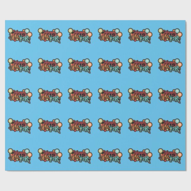 Papel De Presente Felizes anos novos (Aberto)