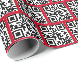 Papel De Presente Felizes Festas QR Code