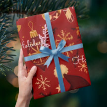 Felizes Festas Xadrez Vermelho Natal