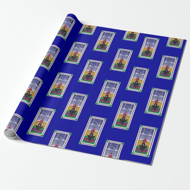 Papel De Presente Felizes Holidays_Dog Bone Stars_Wish Vêm True_5 (Desenrolado)