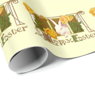 Papel De Presente Felz pascoa Bunny