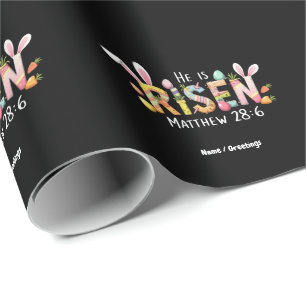 Papel De Presente Felz pascoa! Ele É Risen Celebrar Jesus Cristo