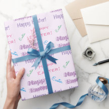 Felz pascoa! Tipografia do Tema da Páscoa de Paste