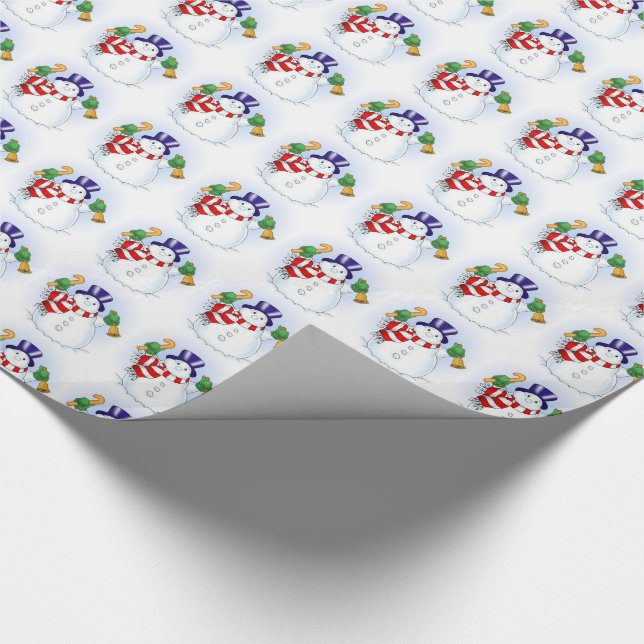 Papel De Presente Fenda de presente de Natal/Neve (Ponta)