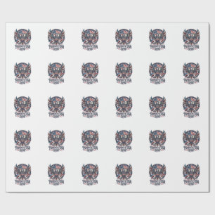 Papel De Presente Fenix Patriótico Híbrido Patriota Animal Híbrido P