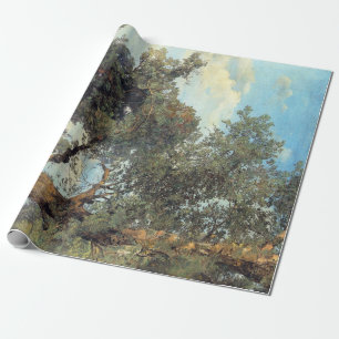 Papel De Presente Ferdinand Georg Waldmüller Trees no Prater