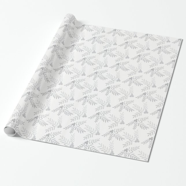 Papel De Presente Feriado alegre (Desenrolado)