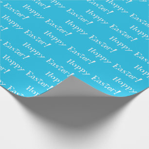 Papel De Presente Feriado Azul Elegante da páscoa