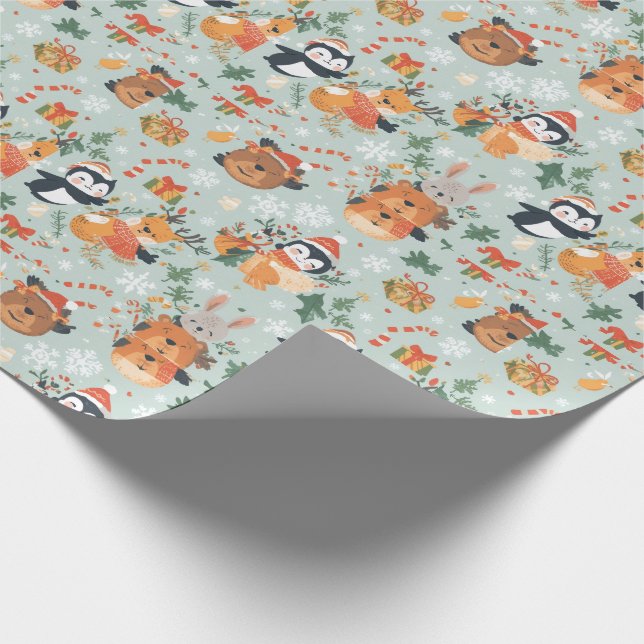 Papel De Presente Feriado de Bicicletas de Natal (Ponta)