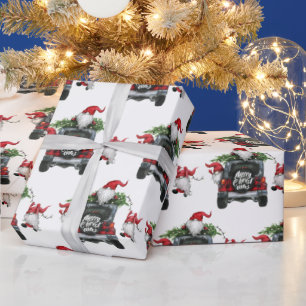 Papel De Presente Feriado de Caminhão da Fazenda Vermelha da Árvor