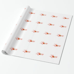 Papel De Presente Feriado de Design de Poinsettia de Natal