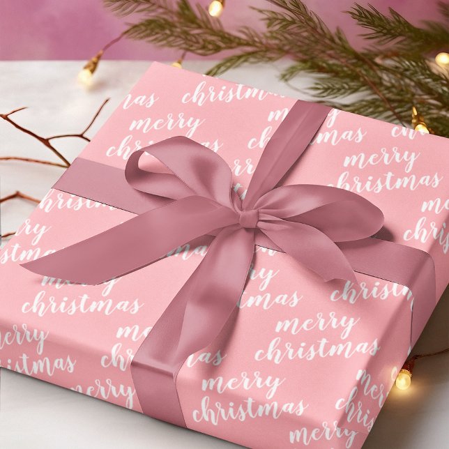 Papel De Presente Feriado de inverno de dezembro bonito Wordart (Criador carregado)