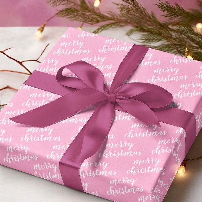 Papel De Presente Feriado de inverno de dezembro bonito Wordart (Criador carregado)