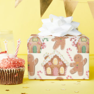 Papel De Presente Feriado de inverno no Pão-de-Obra