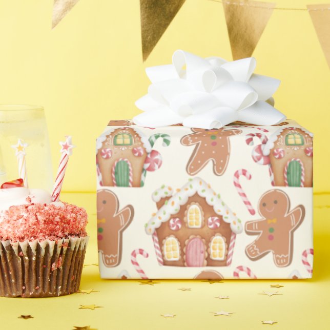 Papel De Presente Feriado de inverno no Pão-de-Obra (Festa de aniversário)