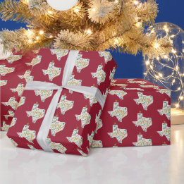 Papel De Presente Feriado de Joy Vermelho de Amorango deixa forma Te