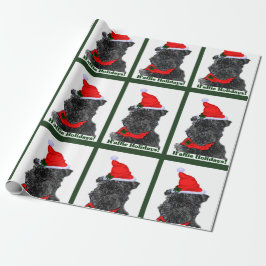 Papel De Presente Feriado de Natal Affenpinscher